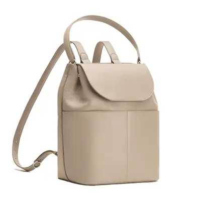 Cuyana Leather Backpack 13-inch in stone
