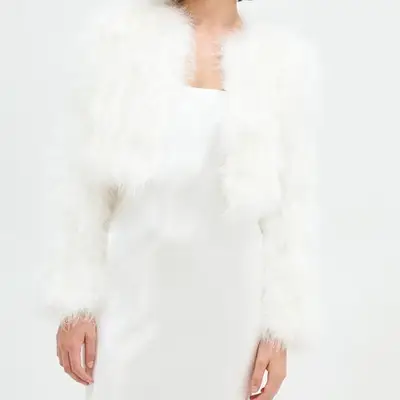 Bubish Manhattan Crop Jacket in white