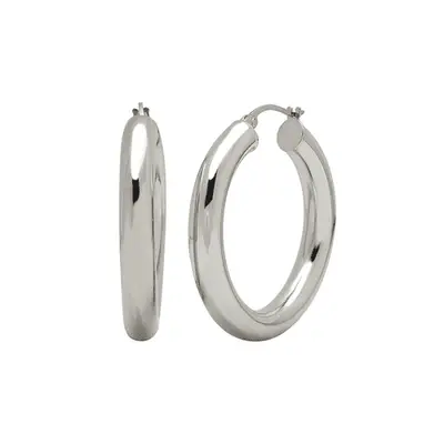ByChari Sade Hoops in silver
