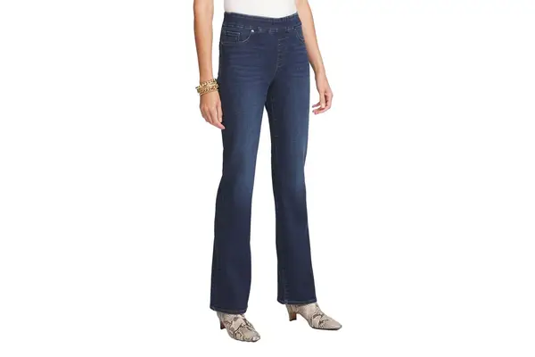 Chico’s Petite Slim Pull-On Boot-Cut Jeans