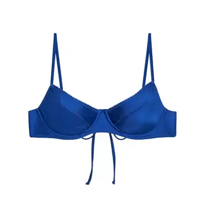 blue Frankies Bikinis top