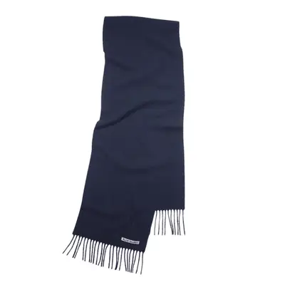 Acne Studios Fringe Wool Scarf in navy.