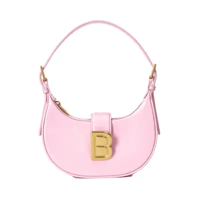Brandon Blackwood Luna Bag in pink oil leather with gold hardware
