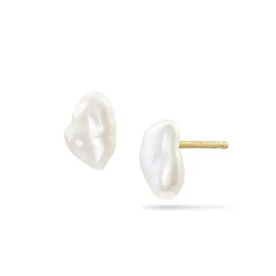 Baby Lagniappe Pearl Studs ($148)
