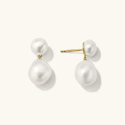 Bold Pearl Drop Earrings ($98)