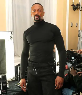 LaQuan Smith backstage at NYFW in 2022.