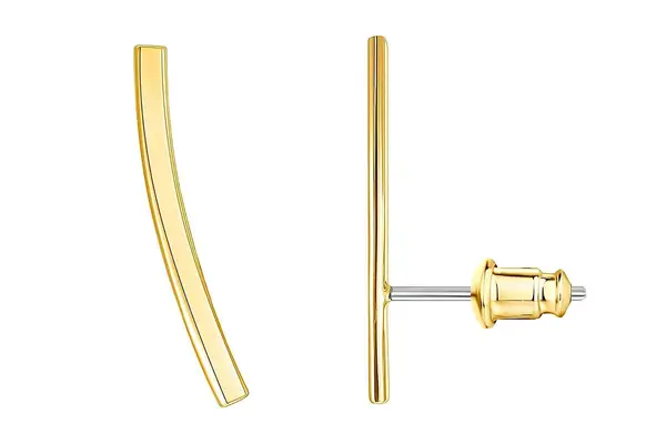 PAVOI 14K Gold Plated Sterling Silver Post Crawler Earrings