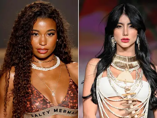 Dua Lipa in front of water