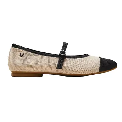 Vivaia Tamia Mary-Jane shoe in almond and black