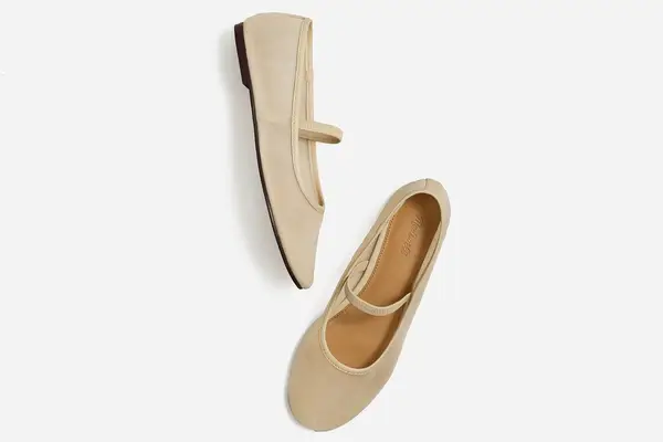 Madewell The Greta Round-Toe Ballet Flat in Mesh