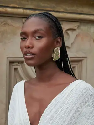 Celine Maxi Metal Triomphe Mask Sunglasses in gray and silver