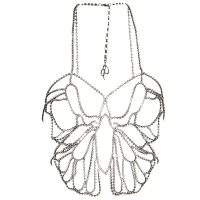 Blumarine Butterfly Embellished Body Chain