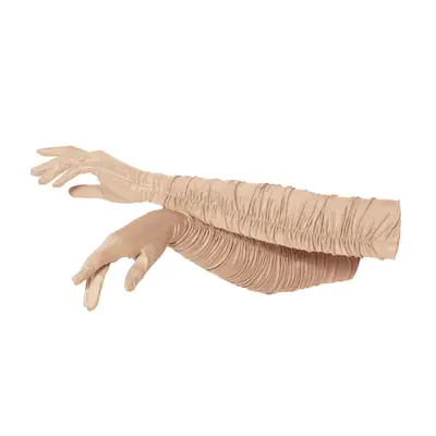 Aggi Paris Gold Long Draped Gloves