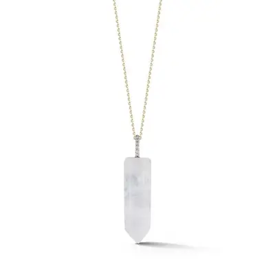 clear crystal necklace