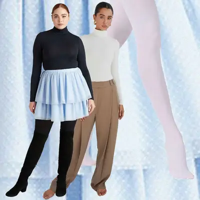 Everlane The Cozy-Rib Wrap Top in bone