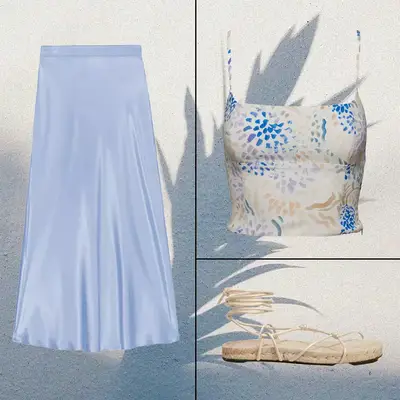 Andre Assous Maggie Espadrille Heel in light green with rope heel detail