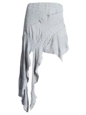 BDG asymmetrical spliced skirt