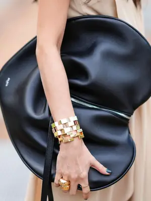 Zara Suede Duffle Bag in red