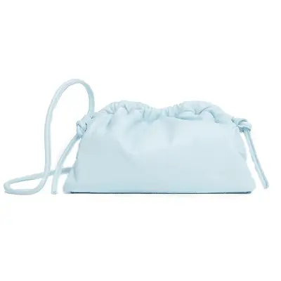 Mansur Gavriel Mini Cloud Clutch in ice blue