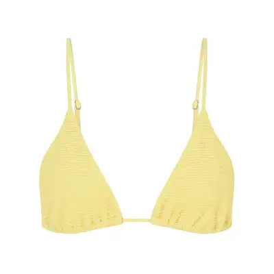 Elce Riviera Kaia Bikini Top in lemon yellow