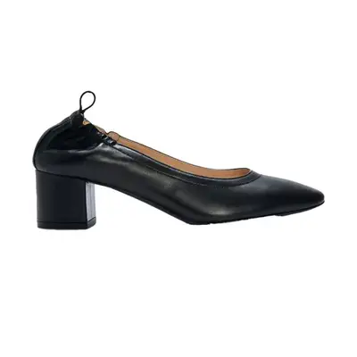 Everlane The Day Heel in black leather