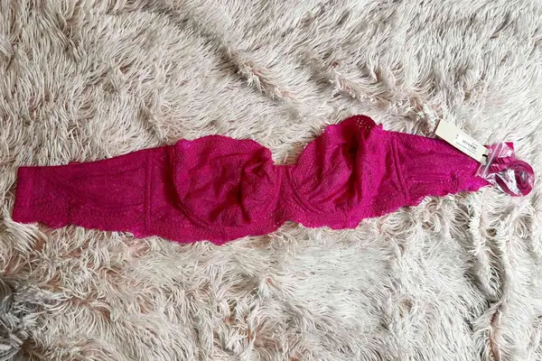 Cosabella Forte Convertible Strapless Bra displayed on a furry blanket