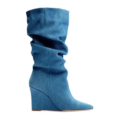 Chelsea Paris Janis boot in denim