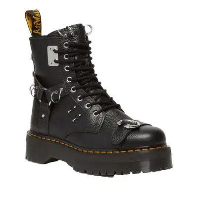 Dr. Martens Jadon Boot Piercing Milled Nappa Leather Platforms in black