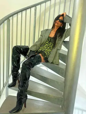 Marc Fisher Nairine Knee High Boot in black