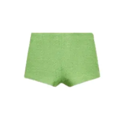 Mango Tweed Shorts in green