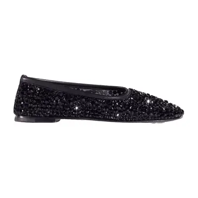Dear Frances Balla Crystal Flats in black