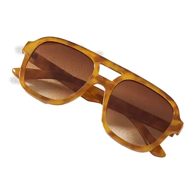 Aire Whirlpool Aviator Sunglasses in light brown tortoise motif