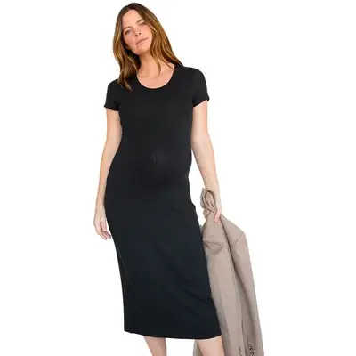Storq Comfiest Rib T-Shirt Midi Dress