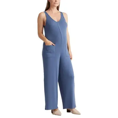 Quince Tencel Rib Maternity & Nursing Jumpsuit