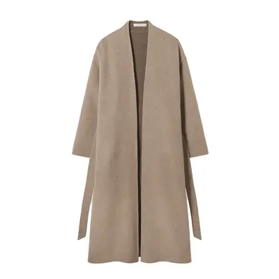 CO Wrap Coat in taupe