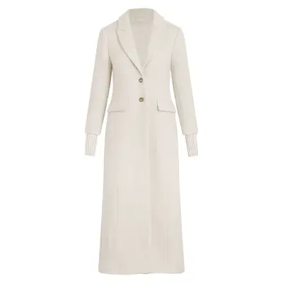 Favorite Daughter The City Coat in white boucle