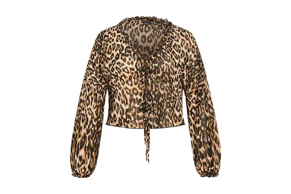 Nordstrom City Chic Corina Tie Front Top 