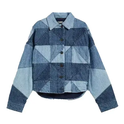 Forever 21 Colorblock Faux Leather Moto Jacket in red, white, and black