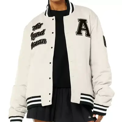 Alo GOAT Jacket in black and white with 