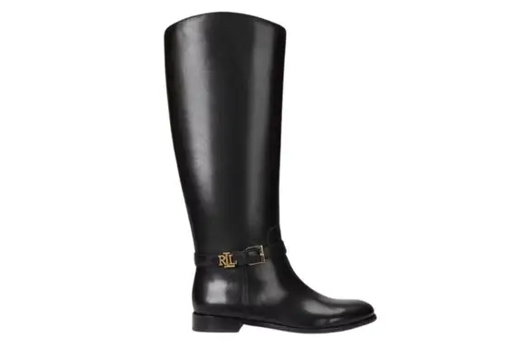 Ralph Lauren Brooke Burnished Leather Riding Boot