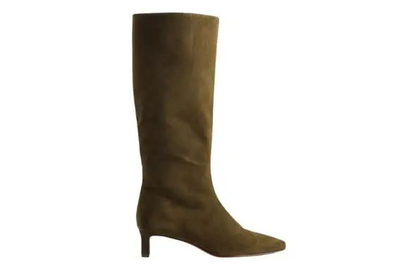 Madewell The Dimes Kitten-Heel Knee Boot