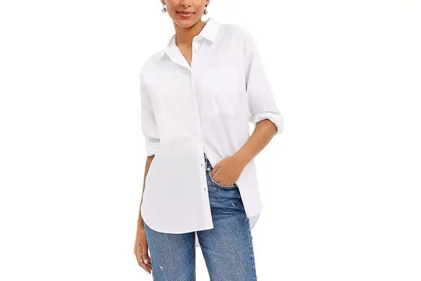 LOFT Petite Oversized Everyday Shirt