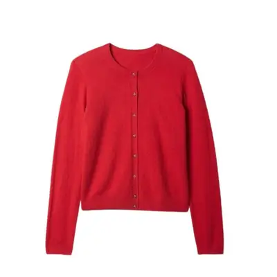 red GAP buttoned cardigan