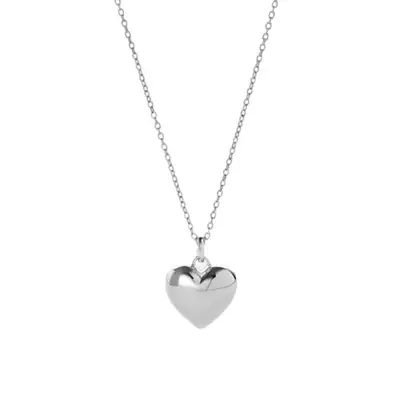 silver Ana Luisa heart necklace 