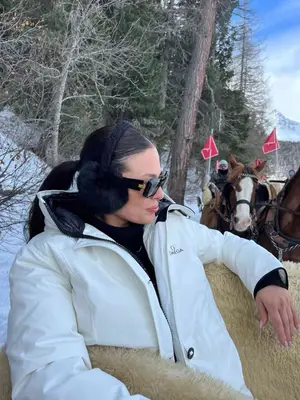 James Lakeland Faux Leather Coat in brown