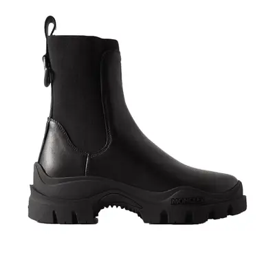 Moncler Larue Leather Chelsea Boots in black