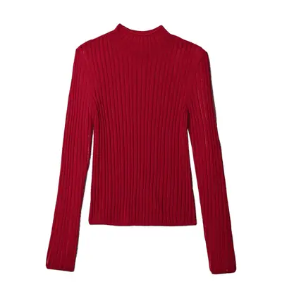 Gap x Cult Gaia Sheer Wool Sweater in red