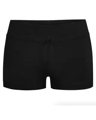 black mini shorts