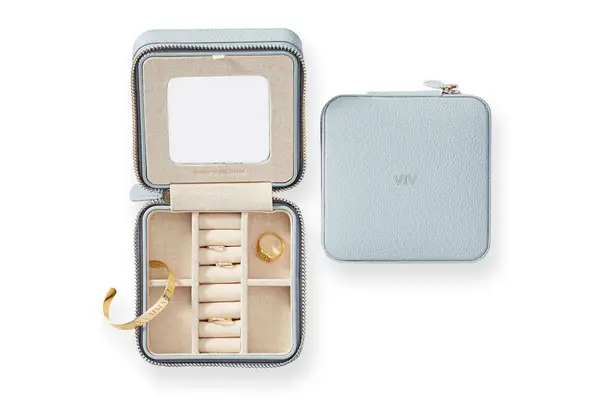 The Calpak Jewelry Case opened