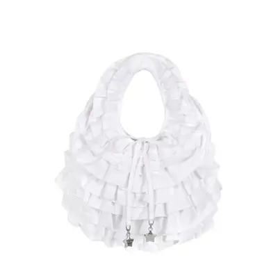 ruffled white Sandy Liang bag